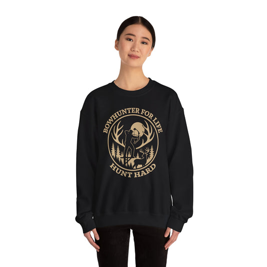 Bowhunter for Life Crewneck Sweatshirt, Hunting Apparel, Outdoor Lovers, Great Gift for Hunters, Fall Apparel