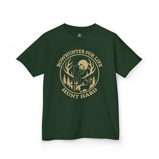 Bowhunter For Life Youth Unisex T-Shirt | Perfect Gift for Young Hunters, Outdoor Adventures, Nature Explorers