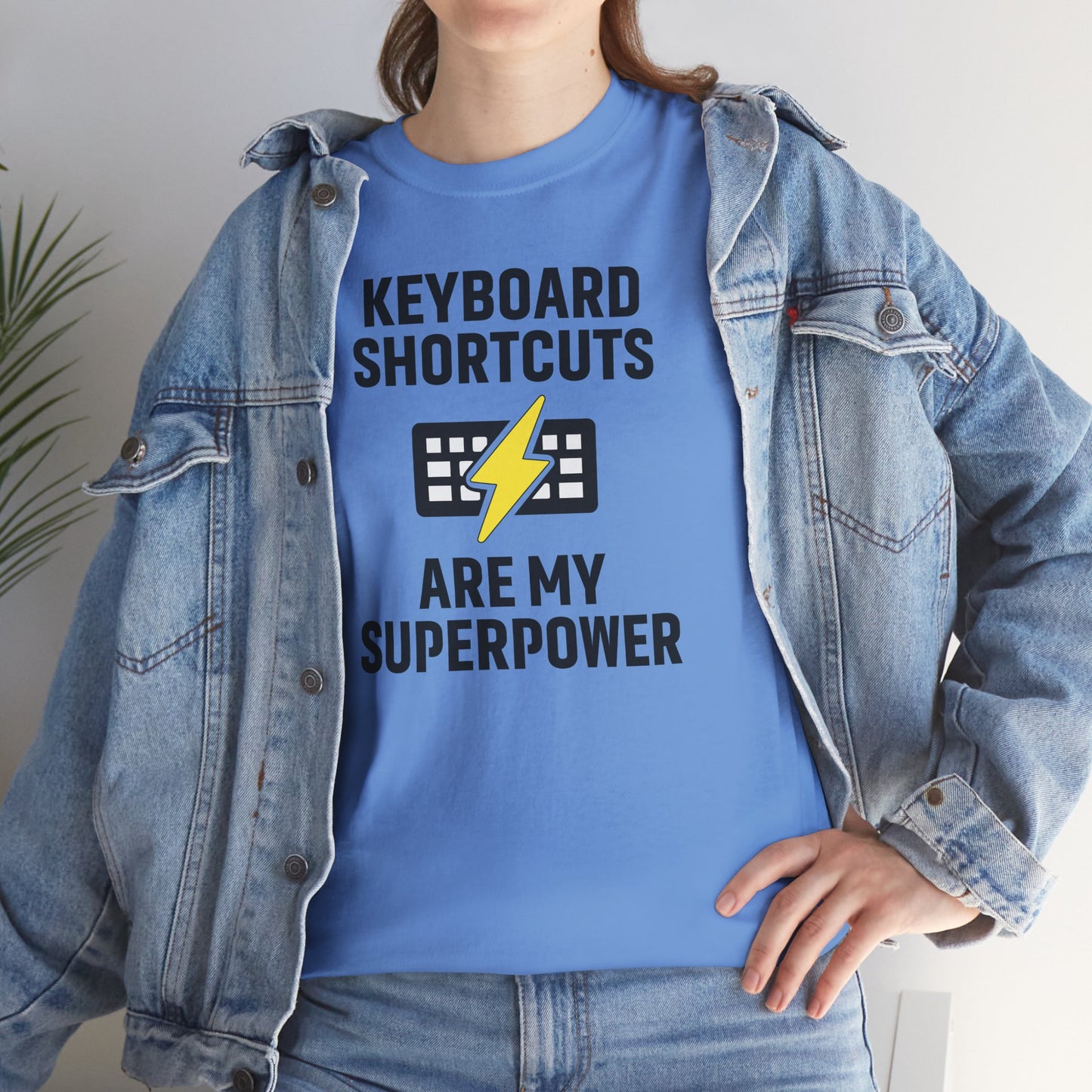 Keyboard Shortcuts Are My Superpower Tee | Gift for Tech Lovers, Cool Office Shirt, Funny Programmer or Office Gift