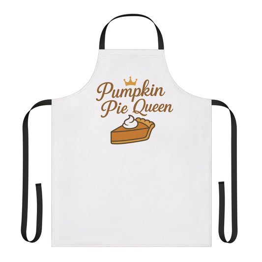 Pumpkin Pie Queen Apron - Perfect for Thanksgiving Bakers, Holiday Cooking, Kitchen Decor, Gift for Her, Fun Cooking Apron