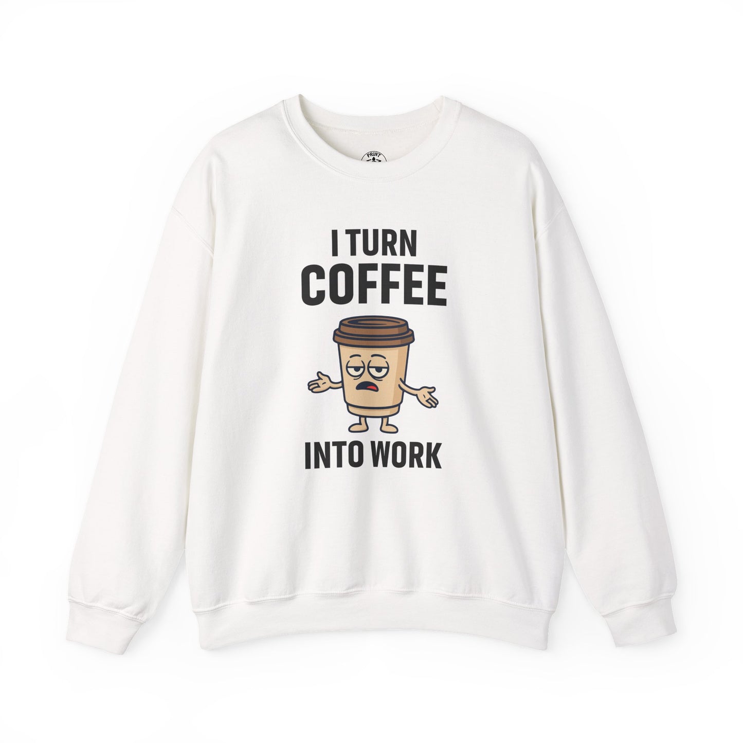 Coffee Lover's Crewneck Sweatshirt - Perfect Gift for Baristas and Caffeine Junkies, Fun Coffee Humor, Cozy Lounge Wear