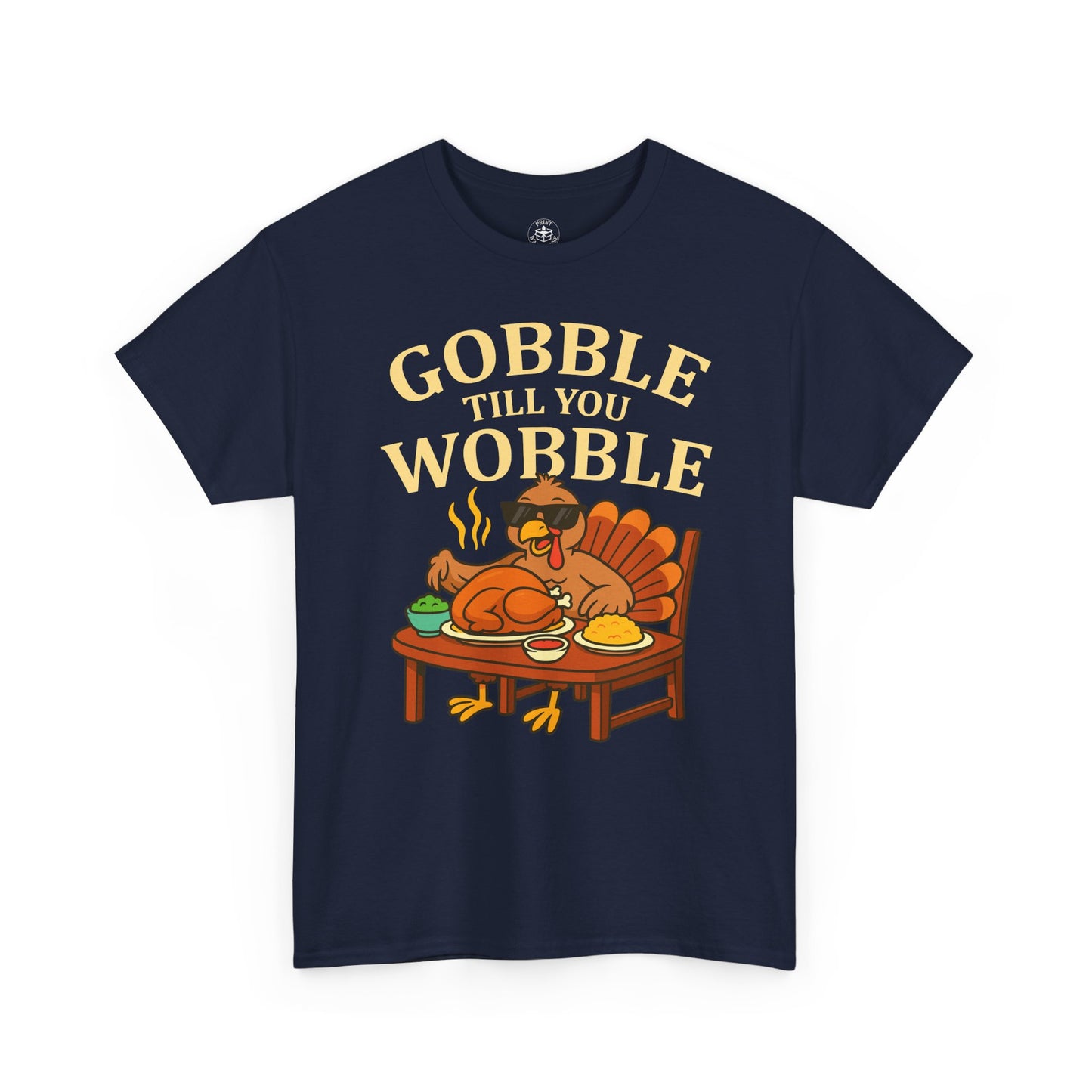 Funny Thanksgiving Tee - Gobble Till You Wobble, Fall Apparel, Thanksgiving Gift, Family Gathering Shirt, Autumn Humor T-Shirt