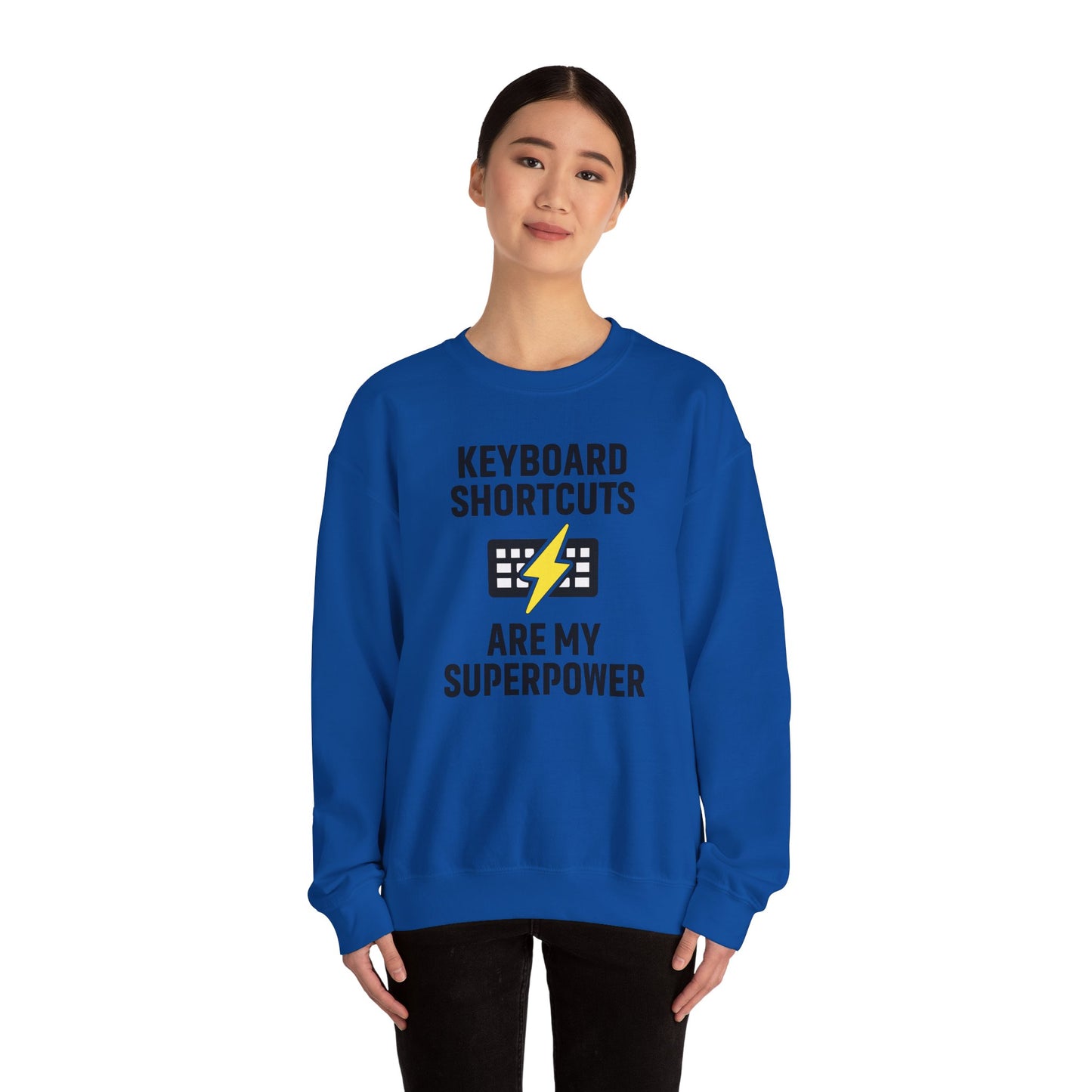 Keyboard Shortcuts Are My Superpower Sweatshirt | Crewneck, Computer Lover Gift, Tech Humor, Geeky Fashion, Office Gift