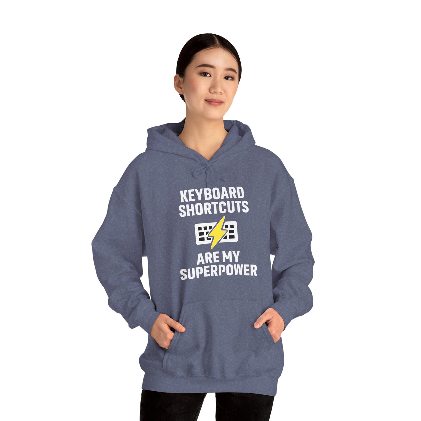 Keyboard Shortcuts Are My Superpower Hoodie | Programmer Gift, Tech Lover Apparel, Office Gift, Geek Fashion