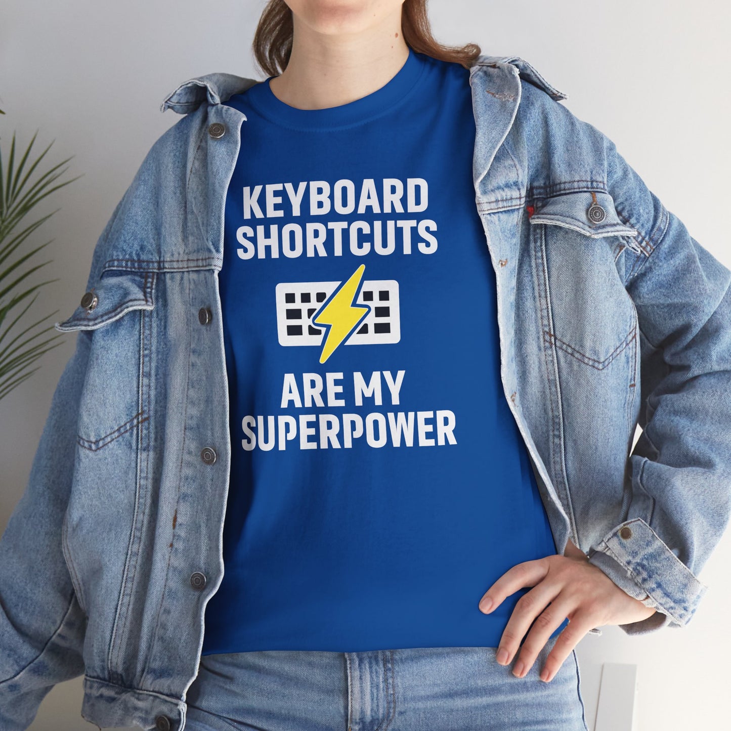 Keyboard Shortcuts Are My Superpower Tee | Unisex T-Shirt, Programmer Gift, Tech Humor Shirt, Geeky Apparel, Office Gift, Funny Tee