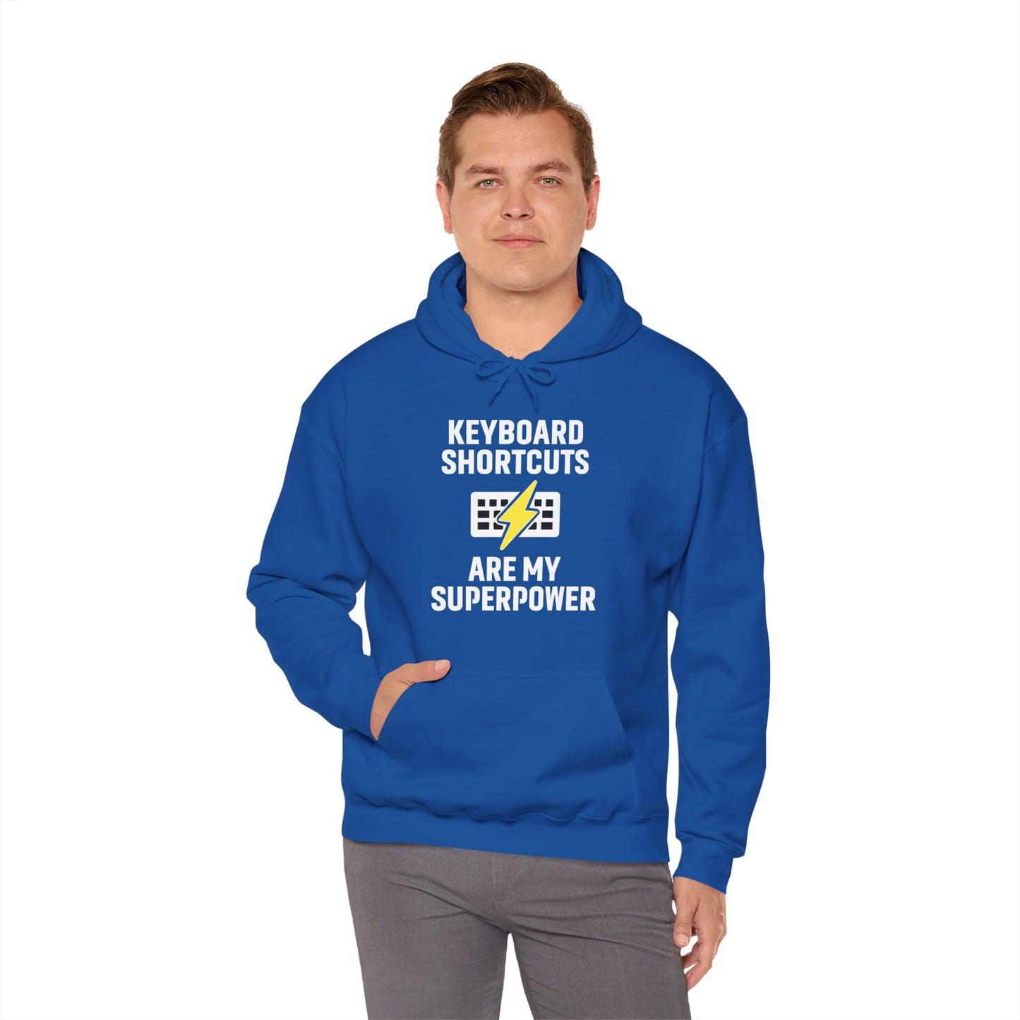 Keyboard Shortcuts Are My Superpower Hoodie | Programmer Gift, Tech Lover Apparel, Office Gift, Geek Fashion