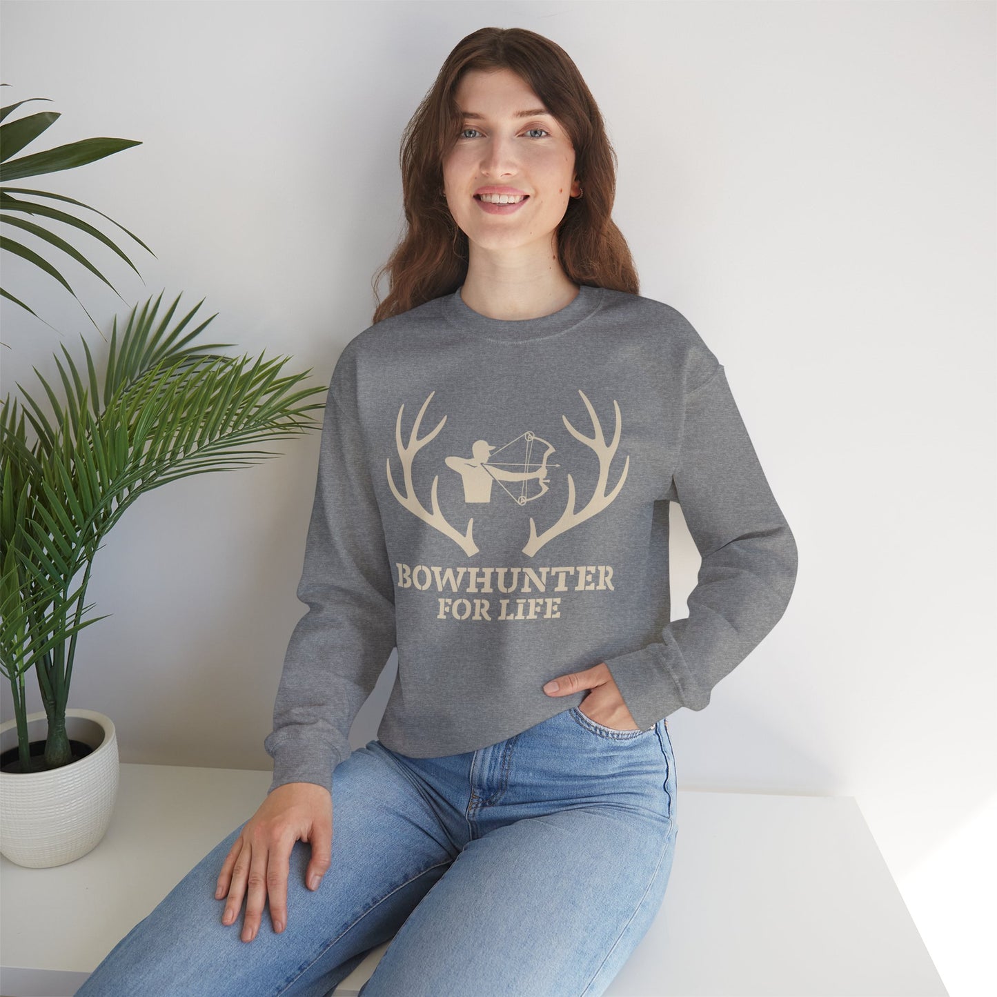 Bowhunter for Life Sweatshirt | Unisex Heavy Blend Crewneck | Perfect Gift for Hunters, Outdoor Enthusiasts, Archery Lovers