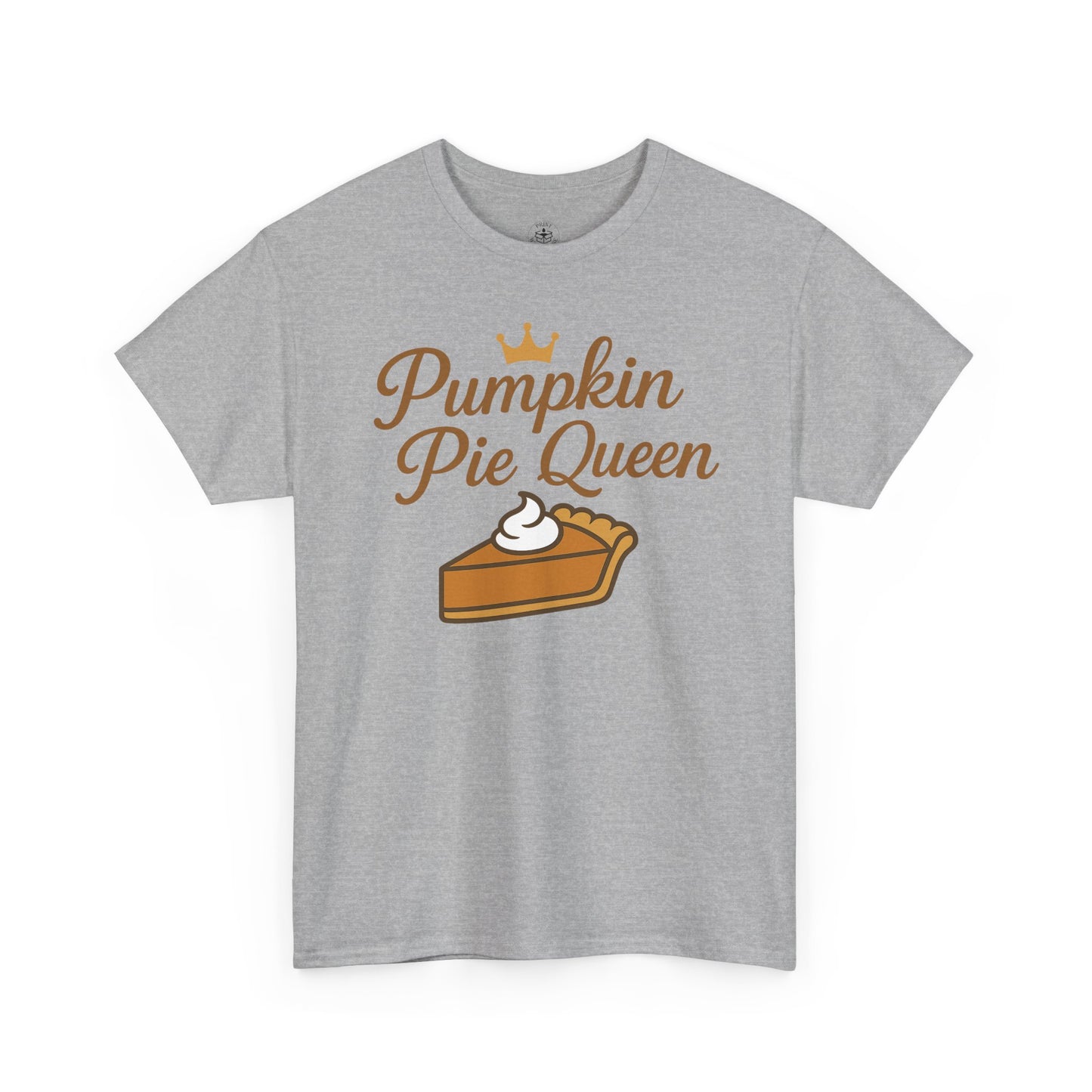 Pumpkin Pie Queen Tee, Funny T-Shirt, Thanksgiving Gift, Fall Apparel, Sweet Treat Lover Shirt, Unisex Cotton Tee