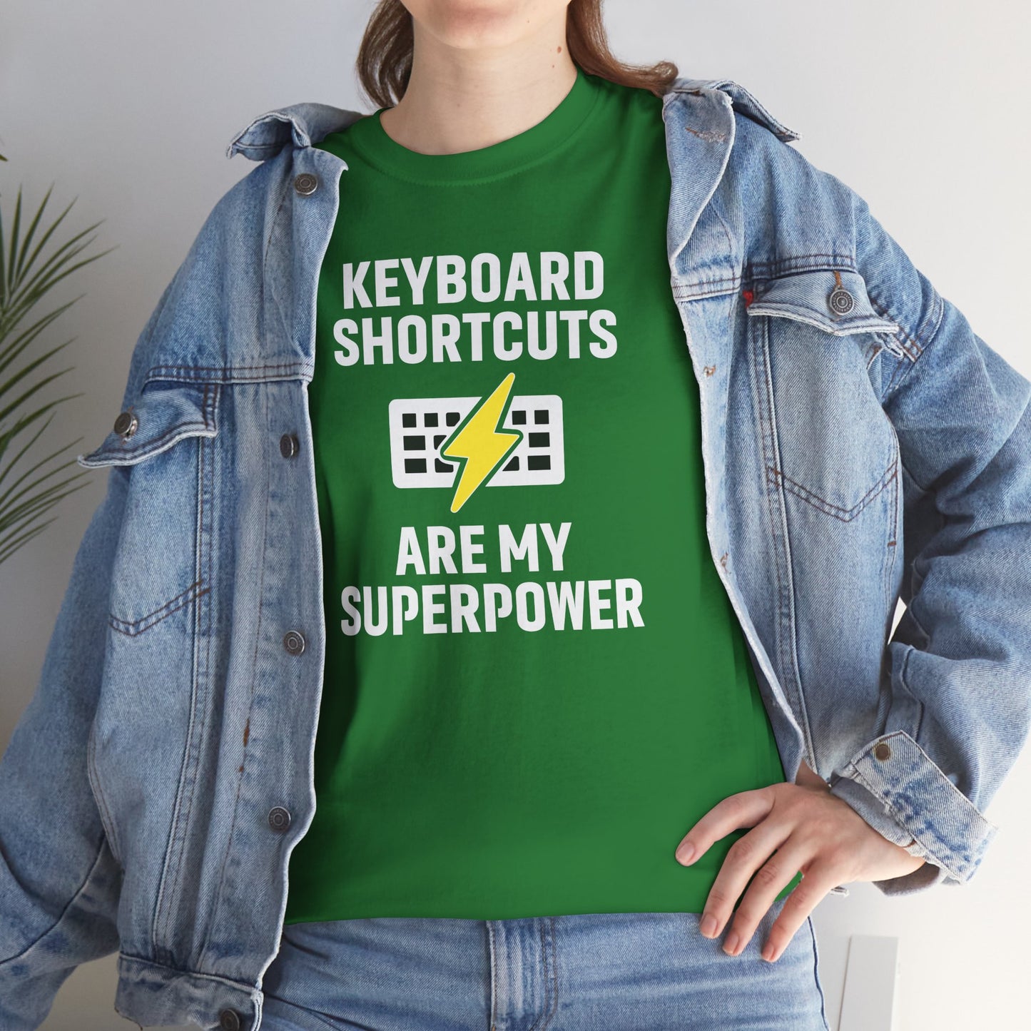 Keyboard Shortcuts Are My Superpower Tee | Unisex T-Shirt, Programmer Gift, Tech Humor Shirt, Geeky Apparel, Office Gift, Funny Tee