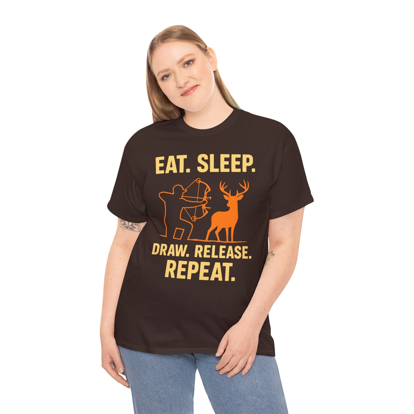Deer Hunting Unisex Heavy Cotton Tee - Perfect for Outdoor Lovers, Gifts for Adventurers