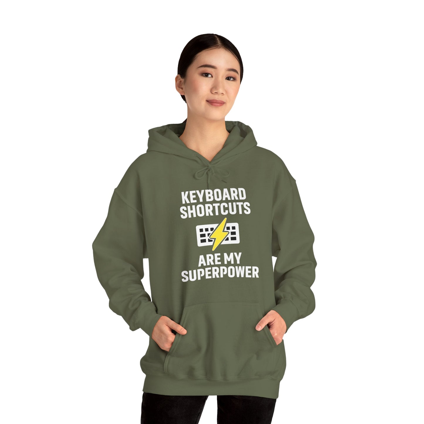 Keyboard Shortcuts Are My Superpower Hoodie | Programmer Gift, Tech Lover Apparel, Office Gift, Geek Fashion
