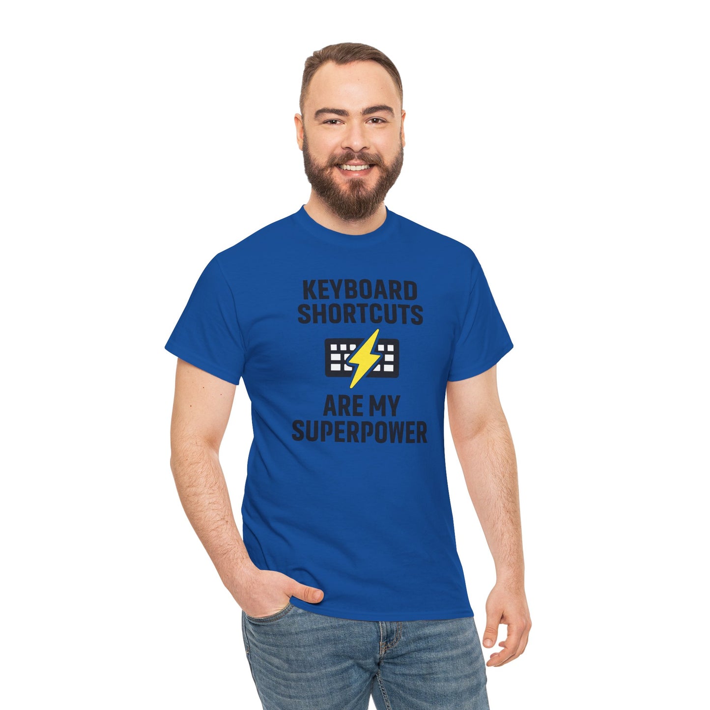 Keyboard Shortcuts Are My Superpower Tee | Gift for Tech Lovers, Cool Office Shirt, Funny Programmer or Office Gift