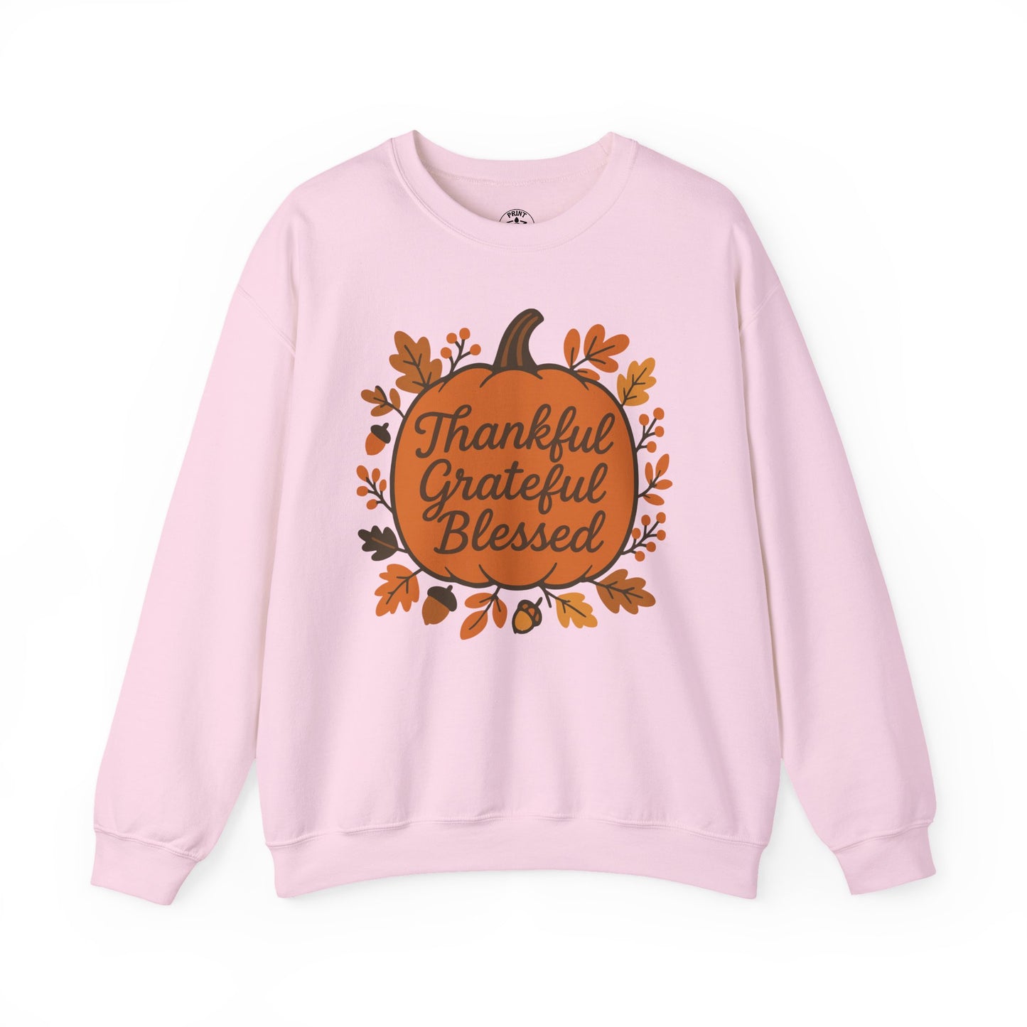 Thankful Grateful Blessed Sweatshirt | Cozy Fall Crewneck, Autumn Style, Thanksgiving Gift, Unisex Casual Wear