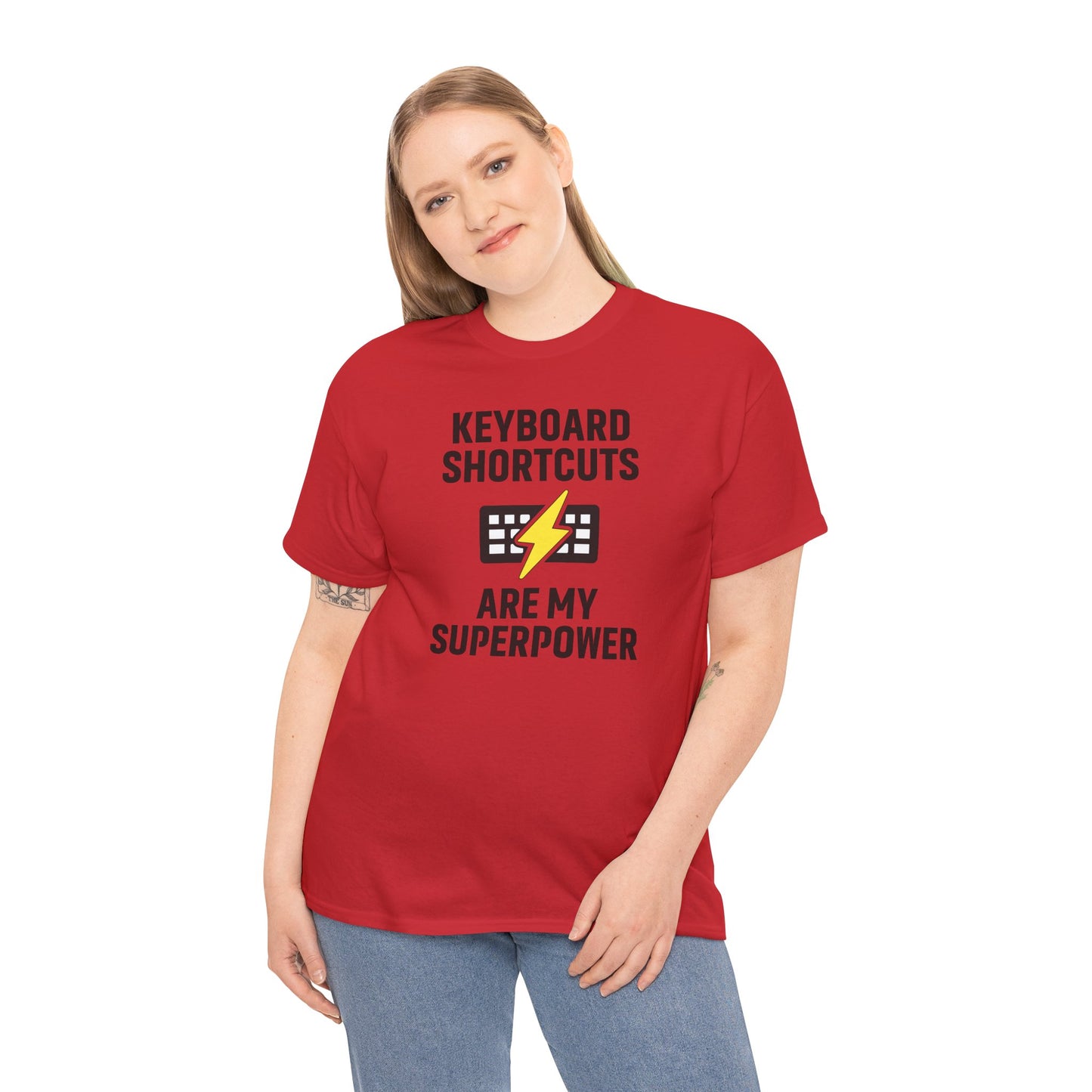 Keyboard Shortcuts Are My Superpower Tee | Gift for Tech Lovers, Cool Office Shirt, Funny Programmer or Office Gift
