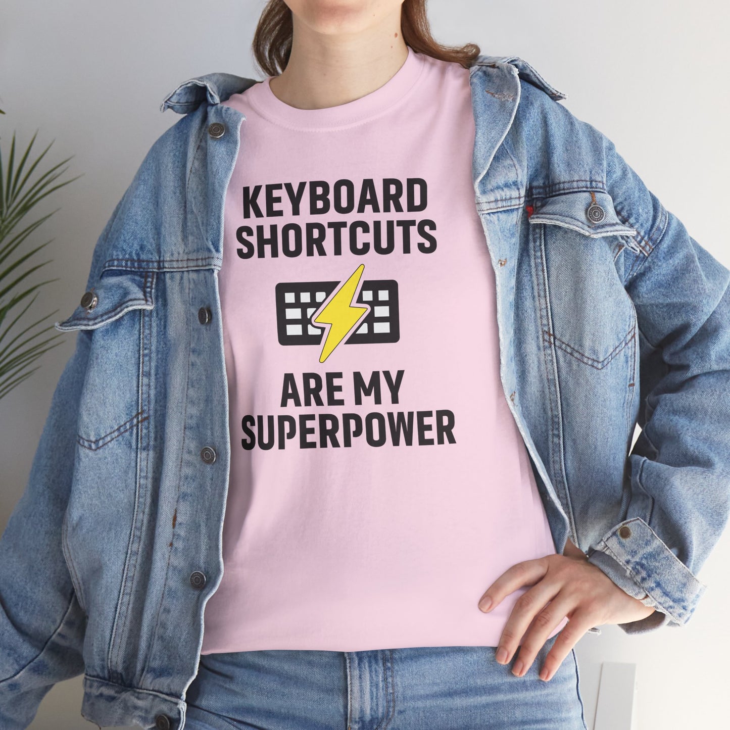 Keyboard Shortcuts Are My Superpower Tee | Gift for Tech Lovers, Cool Office Shirt, Funny Programmer or Office Gift