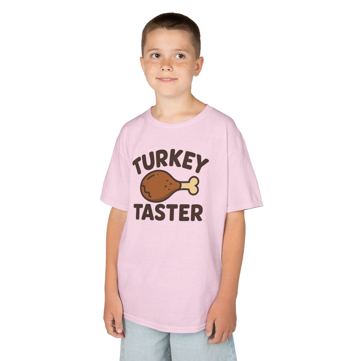 Turkey Taster Kids Tee, Fun Holiday Shirt, Thanksgiving Gift, Family Gathering Outfit, Cute Kids Clothing