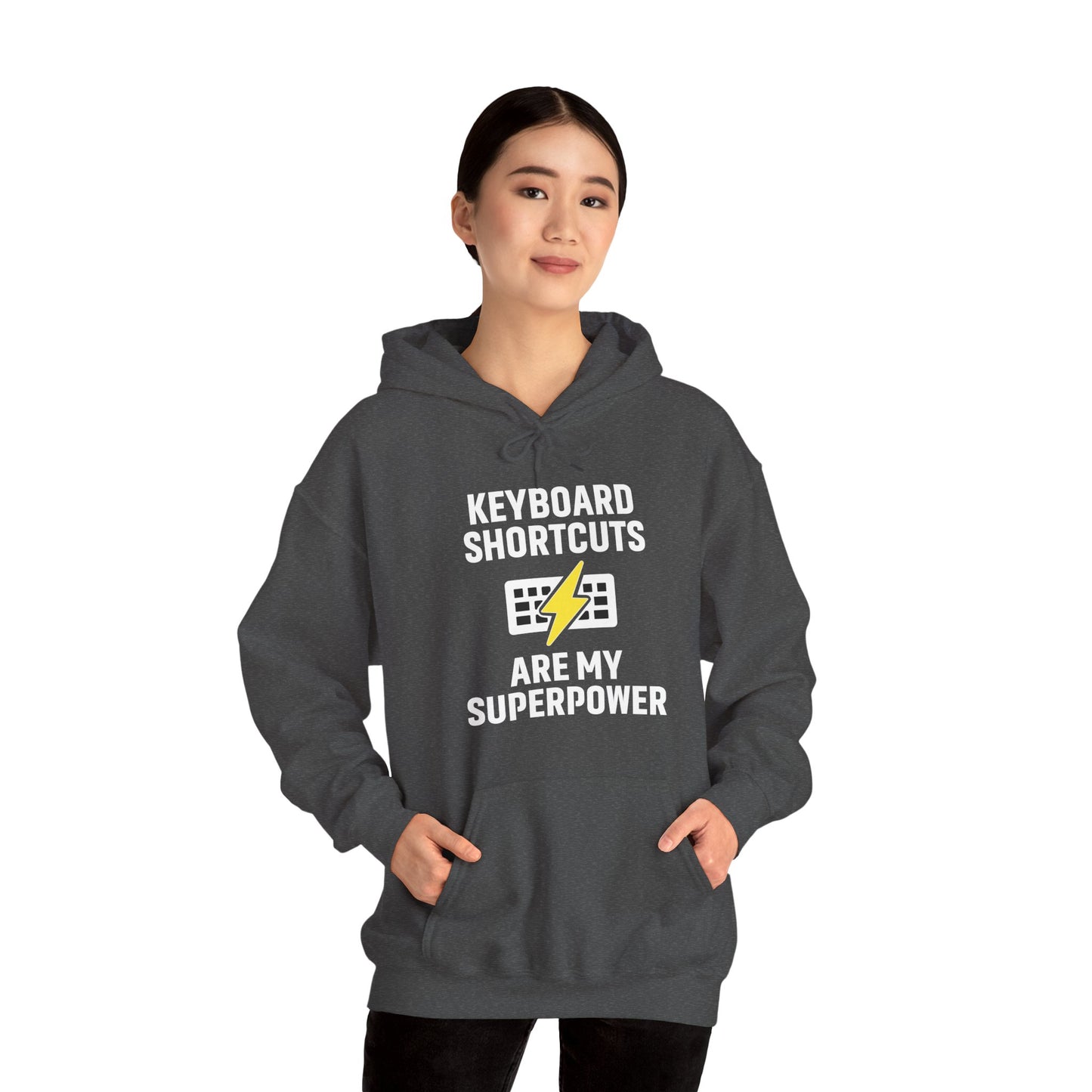 Keyboard Shortcuts Are My Superpower Hoodie | Programmer Gift, Tech Lover Apparel, Office Gift, Geek Fashion