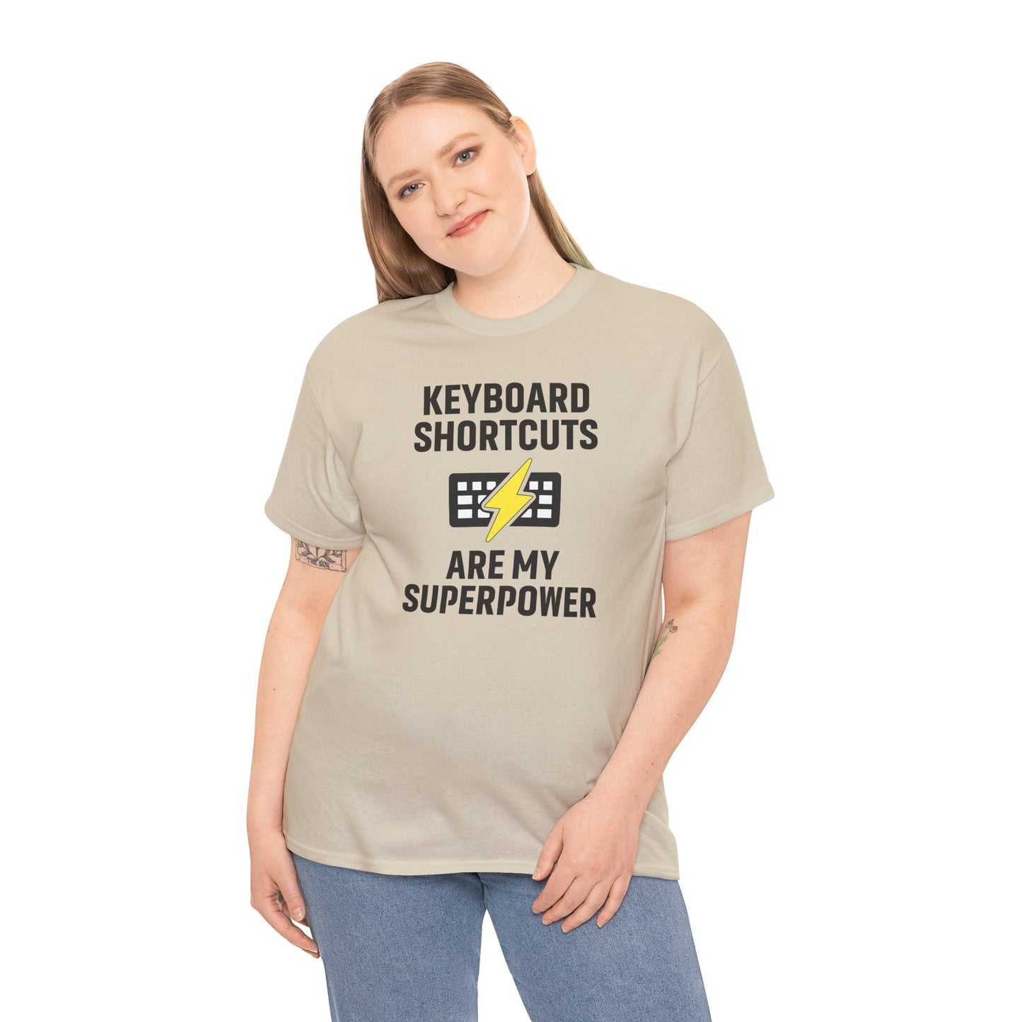Keyboard Shortcuts Are My Superpower Tee | Gift for Tech Lovers, Cool Office Shirt, Funny Programmer or Office Gift