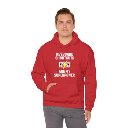 Keyboard Shortcuts Are My Superpower Hoodie | Programmer Gift, Tech Lover Apparel, Office Gift, Geek Fashion