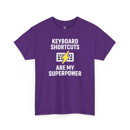 Keyboard Shortcuts Are My Superpower Tee | Unisex T-Shirt, Programmer Gift, Tech Humor Shirt, Geeky Apparel, Office Gift, Funny Tee