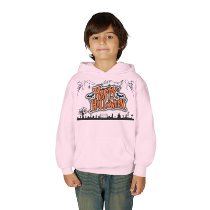 Halloween Youth Hoodie, Cozy Sweatshirt for Kids, Fun Fall Apparel, Spooky Season Hoodie, Trick or Treat Gift