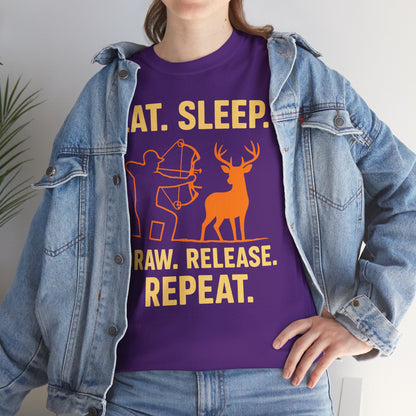 Eat Sleep Draw Release Repeat Unisex T-Shirt | Perfect for Outdoor Lovers, Gifts for Adventurers