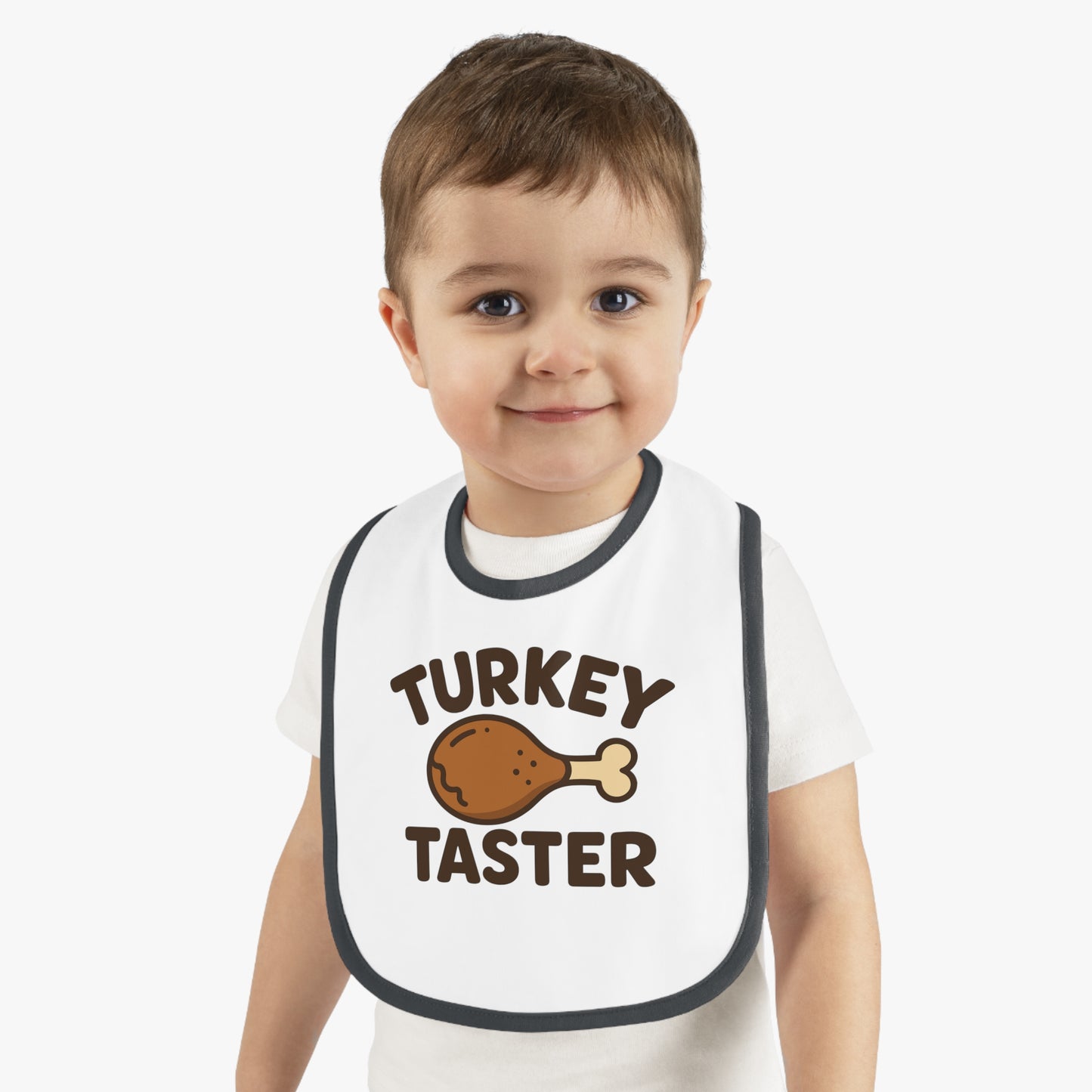 Turkey Taster Baby Bib | Thanksgiving Baby Bib, Holiday Infant Bib, Baby Shower Gift, Toddler Feeding Accessory