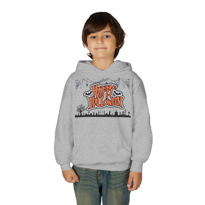 Halloween Youth Hoodie, Cozy Sweatshirt for Kids, Fun Fall Apparel, Spooky Season Hoodie, Trick or Treat Gift