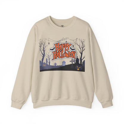 Halloween Crewneck Sweatshirt, Unisex Cozy Sweater, Fall Apparel, Spooky Season Outfit, Gift for Halloween Lovers