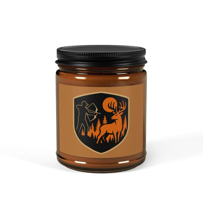 Scented Soy Candle - Cozy Hunter's Retreat, Gift for Outdoorsy Friends, Rustic Home Decor, Fall & Winter Aromatherapy
