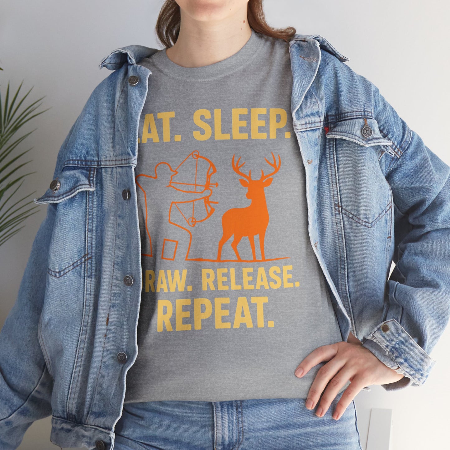Eat Sleep Draw Release Repeat Unisex T-Shirt | Perfect for Outdoor Lovers, Gifts for Adventurers