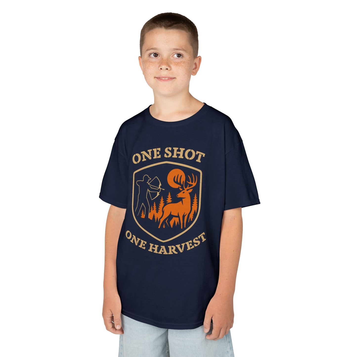 Hunting Themed Kids Tee, Outdoor Adventure Shirt, One Shot One Harvest T-Shirt, Gifts for Young Hunters, Nature Lover Apparel, Kid's [...]