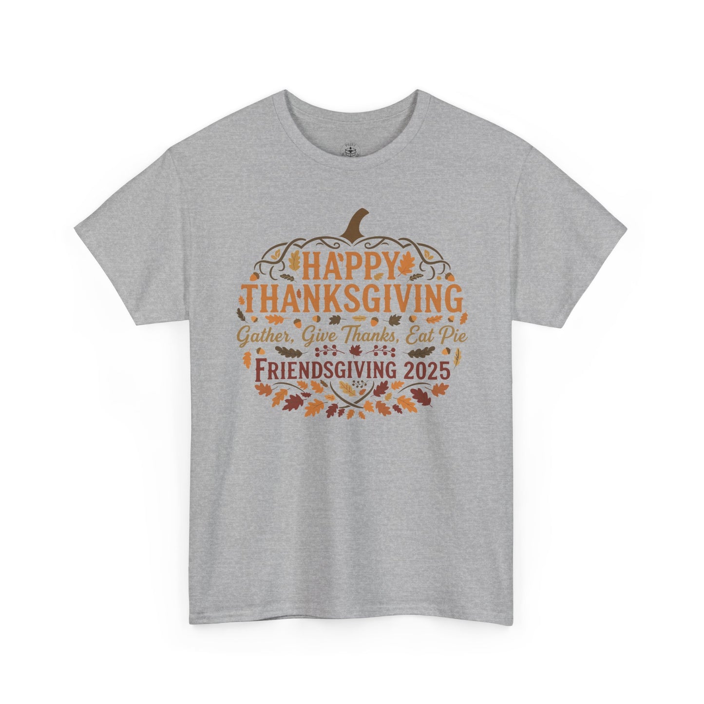 Happy Thanksgiving Friendsgiving 2025 Unisex T-Shirt | Pumpkin Tee, Friendsgiving Celebration, Thanksgiving Gift Idea