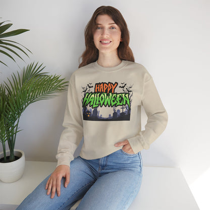 Happy Halloween Crewneck Sweatshirt, Halloween Apparel, Fall Fashion, [...]