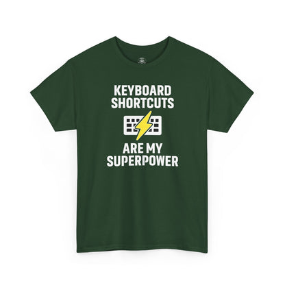 Keyboard Shortcuts Are My Superpower Tee | Unisex T-Shirt, Programmer Gift, Tech Humor Shirt, Geeky Apparel, Office Gift, Funny Tee