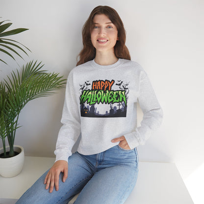 Happy Halloween Crewneck Sweatshirt, Halloween Apparel, Fall Fashion, [...]