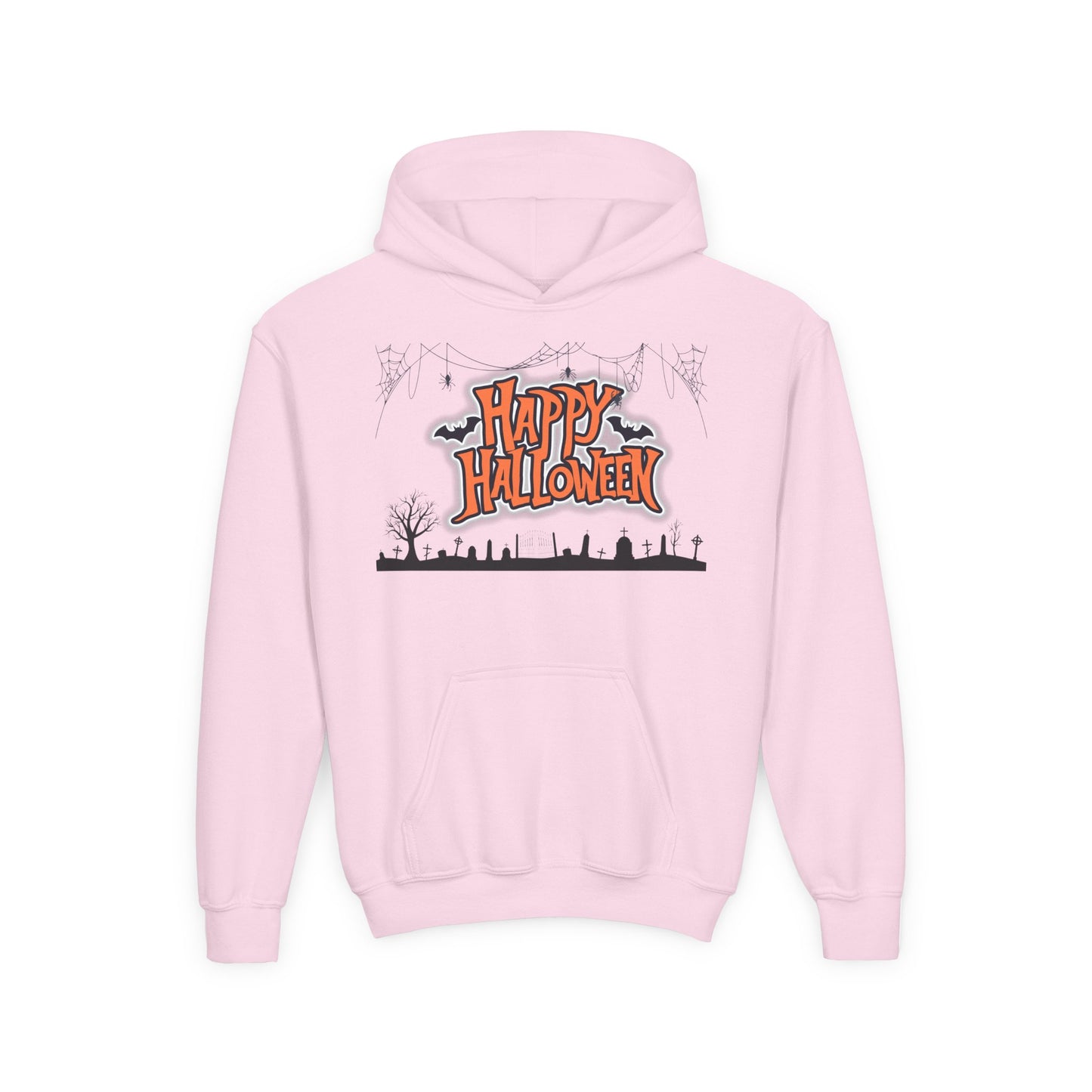 Halloween Youth Hoodie, Cozy Sweatshirt for Kids, Fun Fall Apparel, Spooky Season Hoodie, Trick or Treat Gift