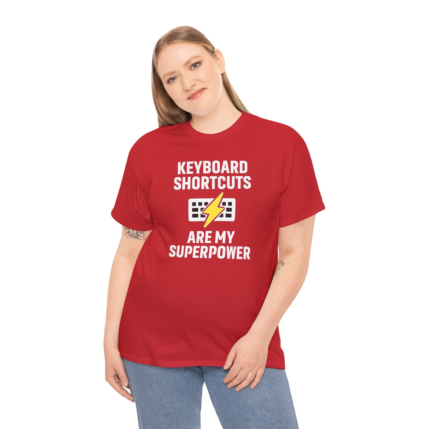 Keyboard Shortcuts Are My Superpower Tee | Unisex T-Shirt, Programmer Gift, Tech Humor Shirt, Geeky Apparel, Office Gift, Funny Tee