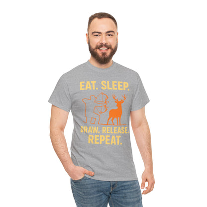 Eat Sleep Draw Release Repeat Unisex T-Shirt | Perfect for Outdoor Lovers, Gifts for Adventurers