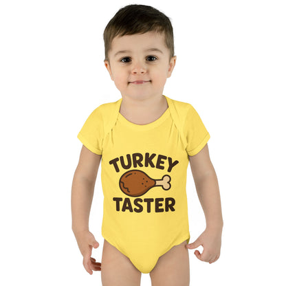 Thanksgiving Baby Bodysuit, Cute Infant Outfit, Holiday Gift for Newborns, Turkey Taster Onesie, Baby Shower Present, Fall Celebration