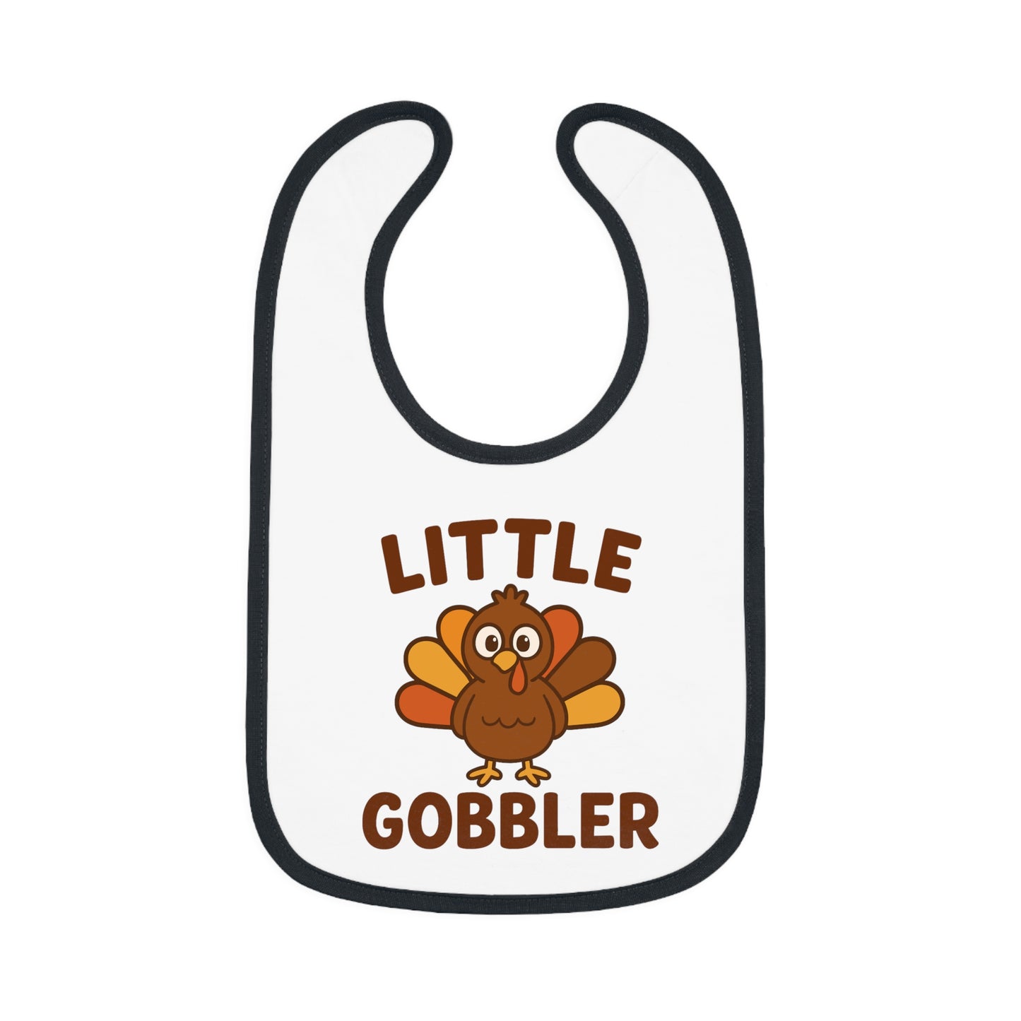 Little Gobbler Baby Bib | Cute Infant Bib, Holiday Gift, Toddler Bib, Thanksgiving Outfit, Baby Shower Gift