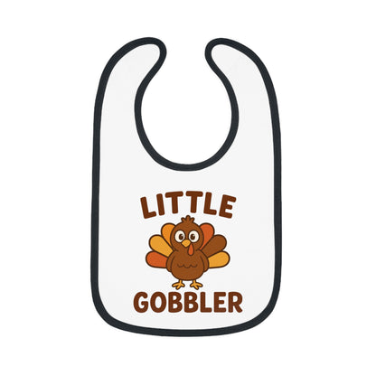 Little Gobbler Baby Bib | Cute Infant Bib, Holiday Gift, Toddler Bib, Thanksgiving Outfit, Baby Shower Gift