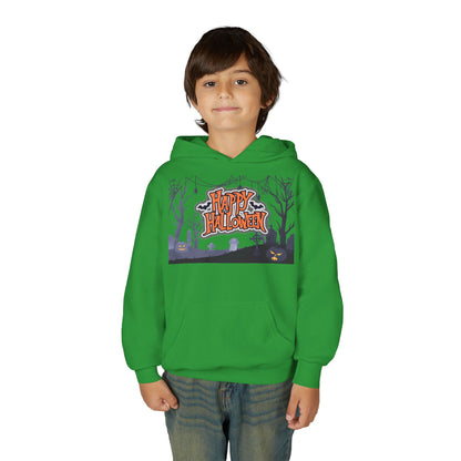 Youth Halloween Sweatshirt - Cozy Fall Apparel, Spooky Season Gift, Kids Hoodie, Holiday Celebration Wear, Trick or Treat Outfit