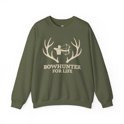 Bowhunter for Life Sweatshirt | Unisex Heavy Blend Crewneck | Perfect Gift for Hunters, Outdoor Enthusiasts, Archery Lovers