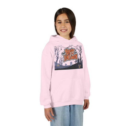 Youth Halloween Sweatshirt - Cozy Fall Apparel, Spooky Season Gift, Kids Hoodie, Holiday Celebration Wear, Trick or Treat Outfit