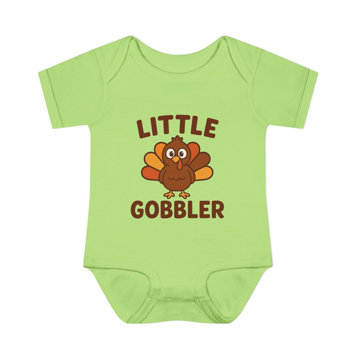 Little Gobbler Infant Unisex Onesie | Baby Clothes, Fall Fashion, Holiday Outfit, Cute Baby Gift, Turkey Onesie