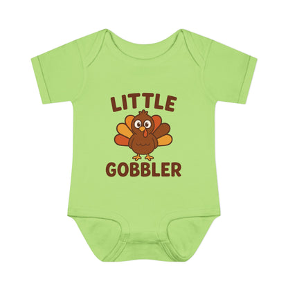 Little Gobbler Infant Unisex Onesie | Baby Clothes, Fall Fashion, Holiday Outfit, Cute Baby Gift, Turkey Onesie