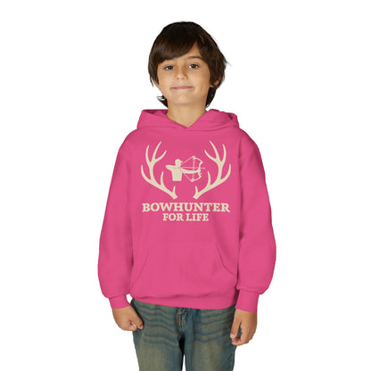 Bowhunter For Life Youth Unisex Hoodie | Perfect for Young Archers, Great for Gift Giving, Outdoor Adventures, Hunting Trips