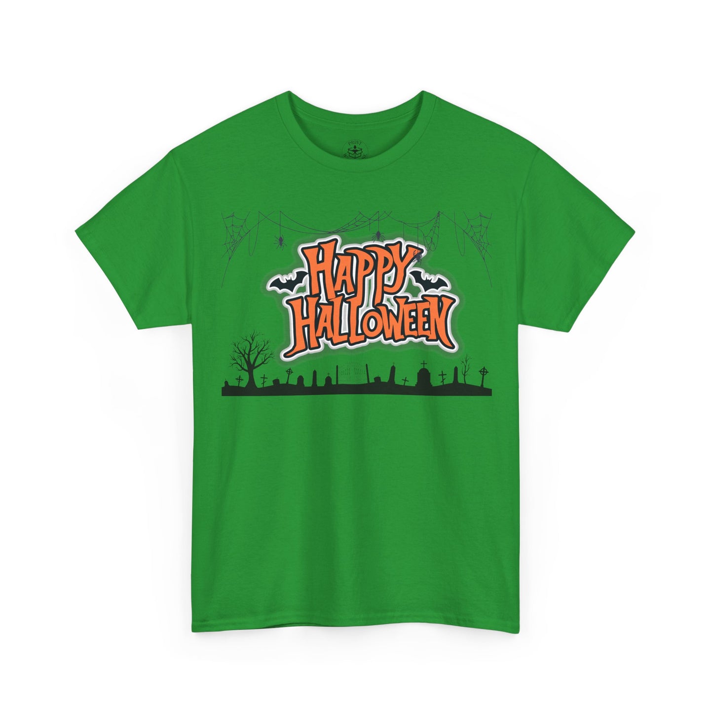 Halloween Unisex Heavy Cotton Tee, Spooky Tee, Halloween Costume, Unisex T-Shirt, Trick or Treat Shirt, Fall Apparel