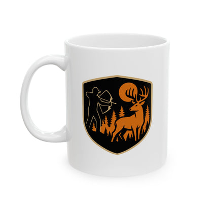 Hunting Enthusiast Ceramic Mug - Perfect Gift for Outdoor Lovers, Coffee Lover, Hunter Decor, 11oz, 15oz Capacity, Unique Hunter's Gift